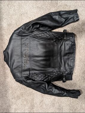 Harley-Davidson Black Leather Biker Jacket
